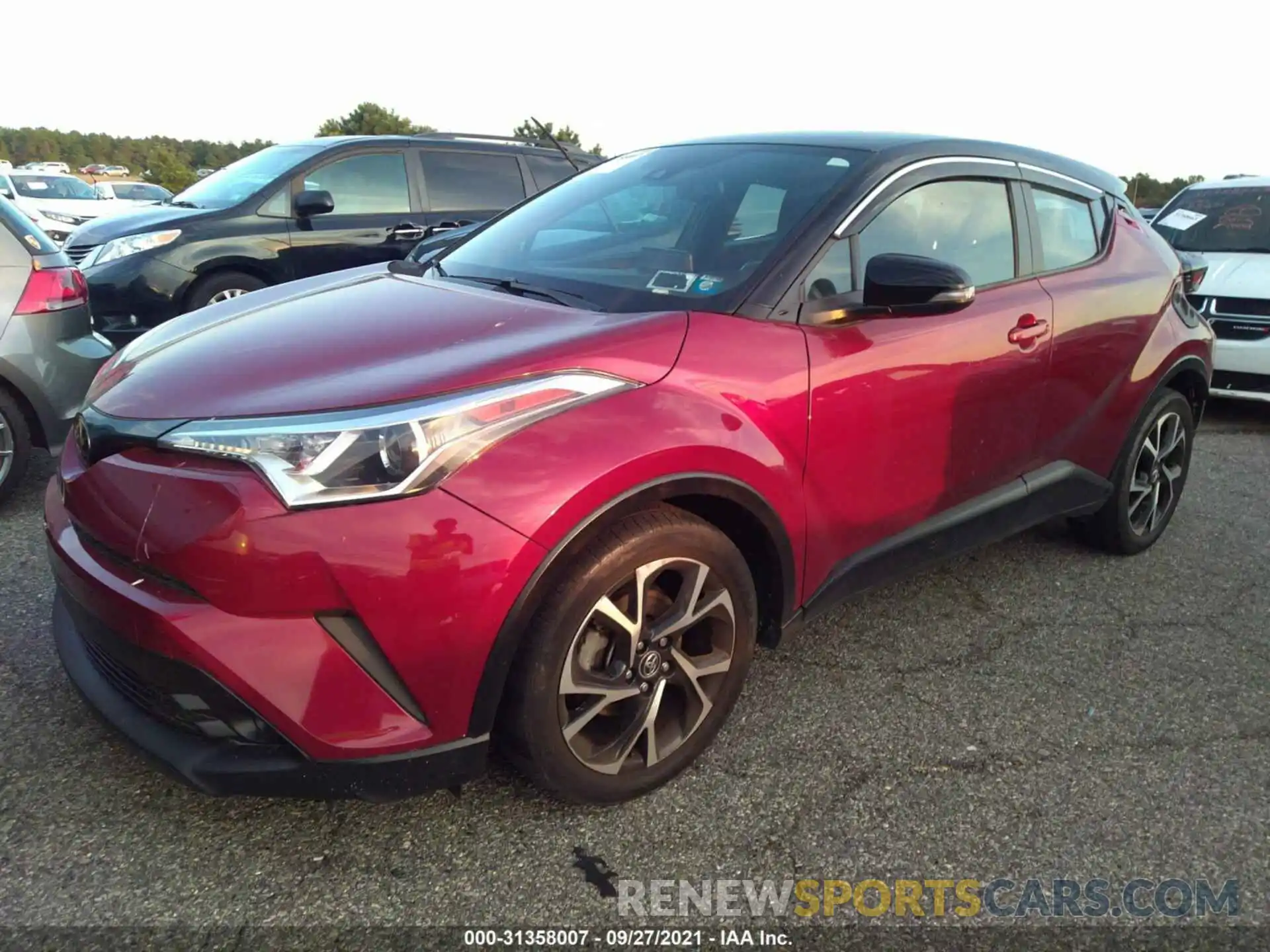 2 Фотография поврежденного автомобиля NMTKHMBX6KR074475 TOYOTA C-HR 2019