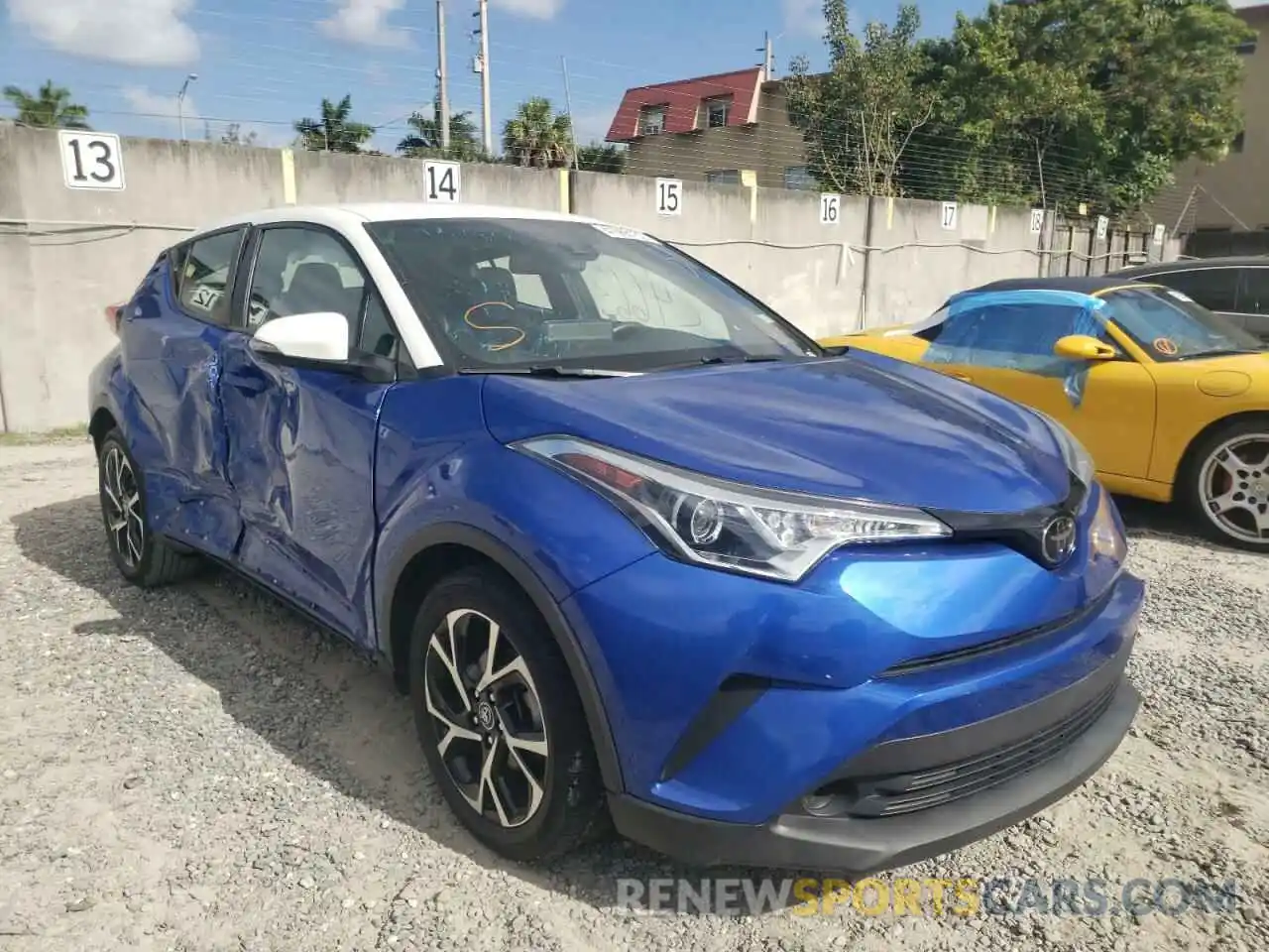 1 Photograph of a damaged car NMTKHMBX6KR077361 TOYOTA C-HR 2019