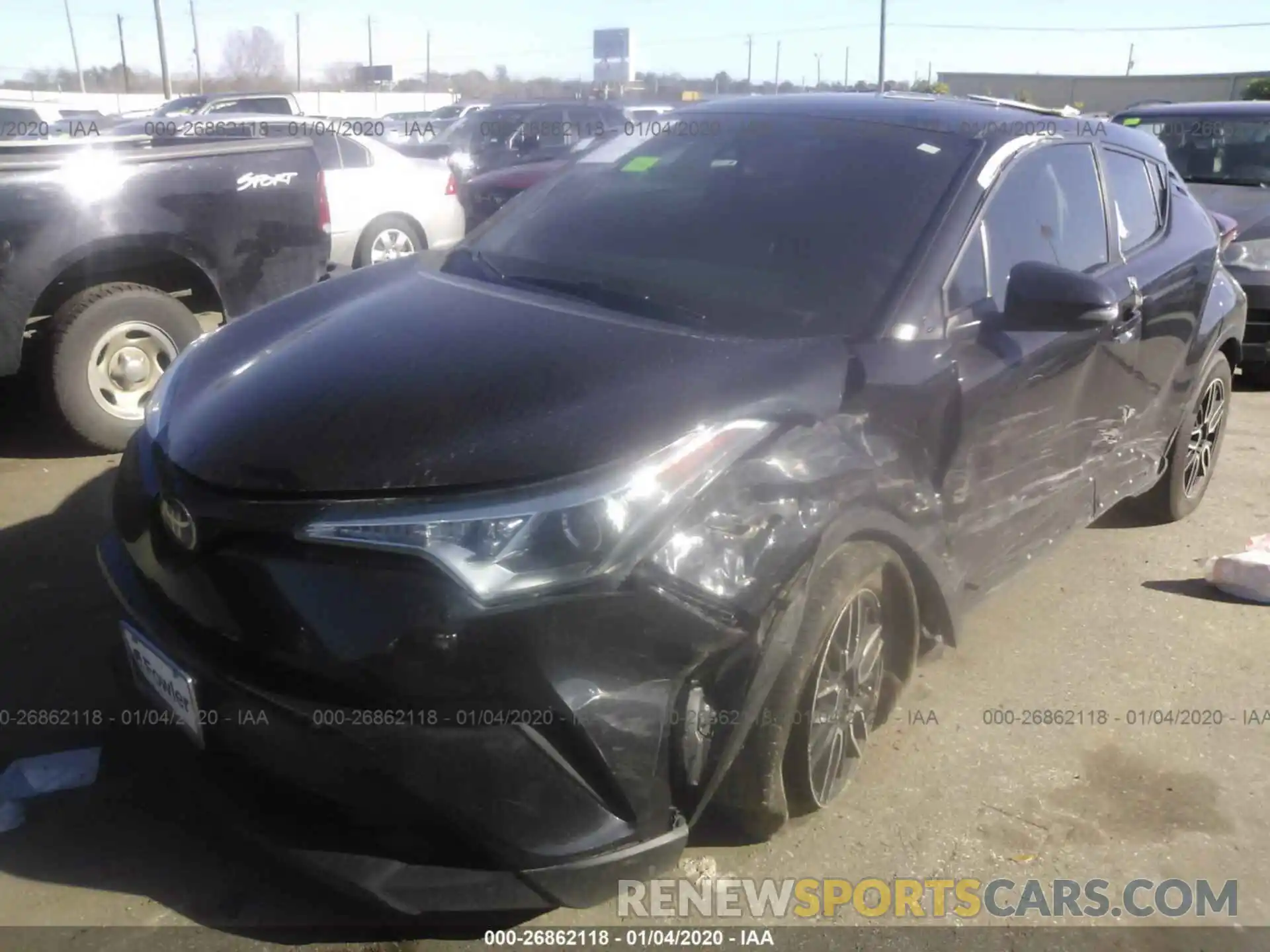 2 Photograph of a damaged car NMTKHMBX6KR079398 TOYOTA C-HR 2019