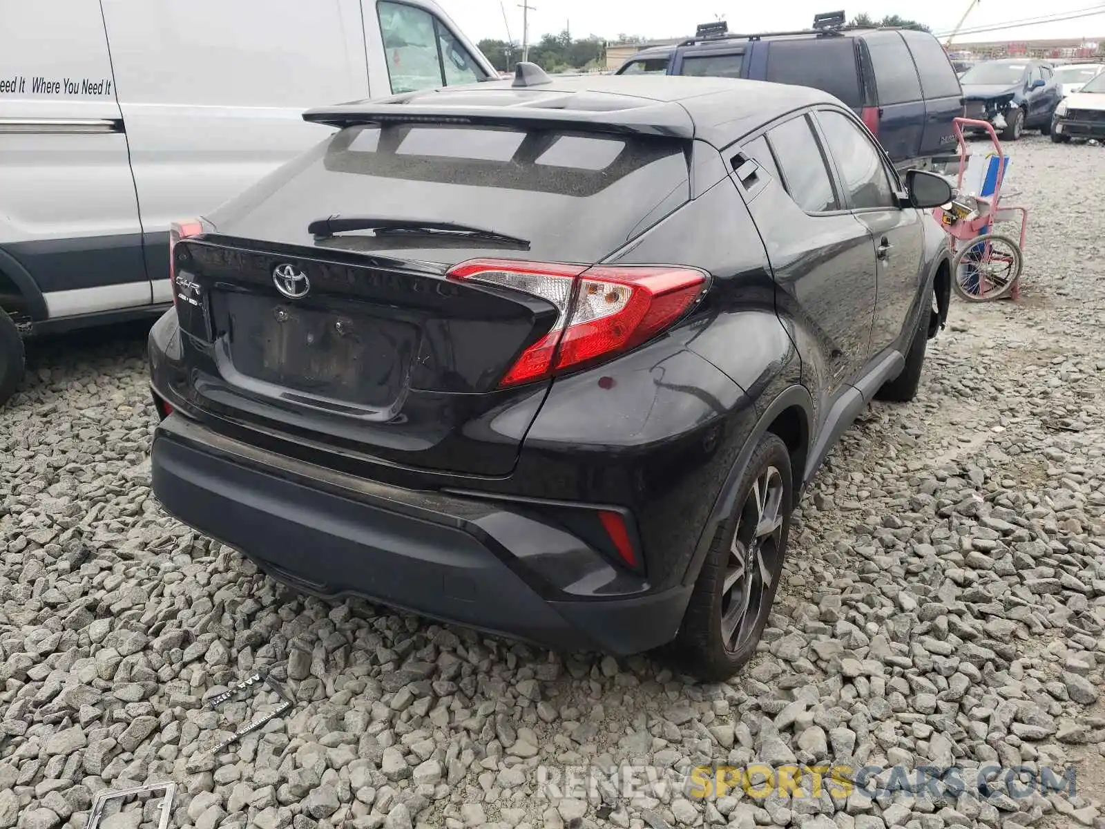 4 Фотография поврежденного автомобиля NMTKHMBX6KR080695 TOYOTA C-HR 2019