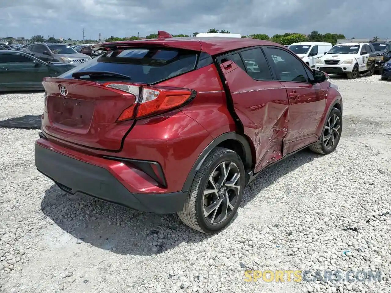 4 Фотография поврежденного автомобиля NMTKHMBX6KR087386 TOYOTA C-HR 2019