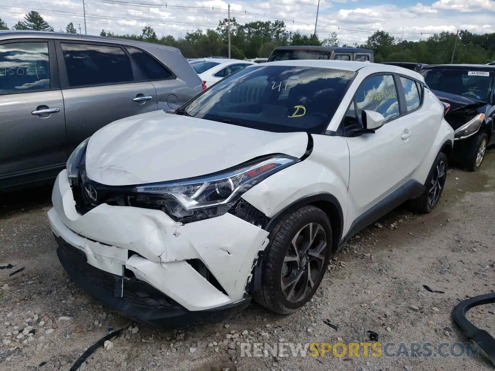 2 Photograph of a damaged car NMTKHMBX6KR090515 TOYOTA C-HR 2019