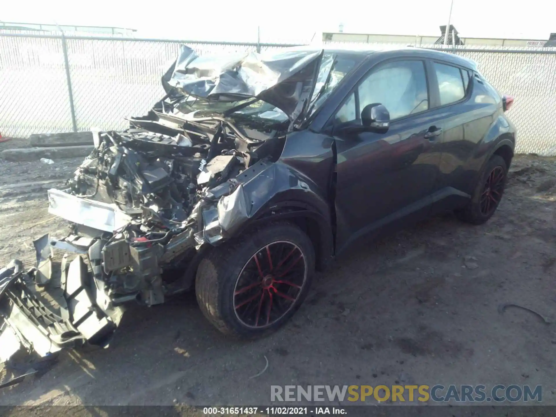 2 Photograph of a damaged car NMTKHMBX6KR091468 TOYOTA C-HR 2019