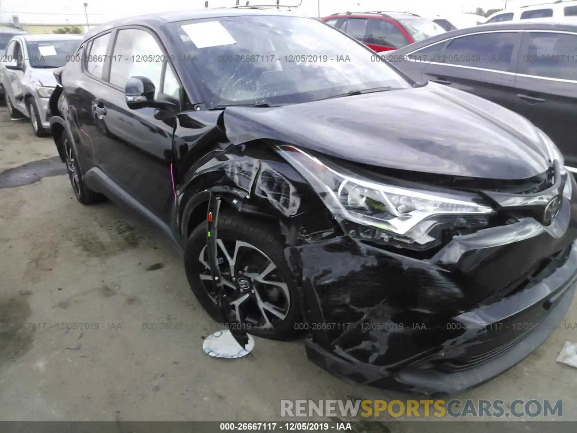 1 Photograph of a damaged car NMTKHMBX6KR091860 TOYOTA C-HR 2019