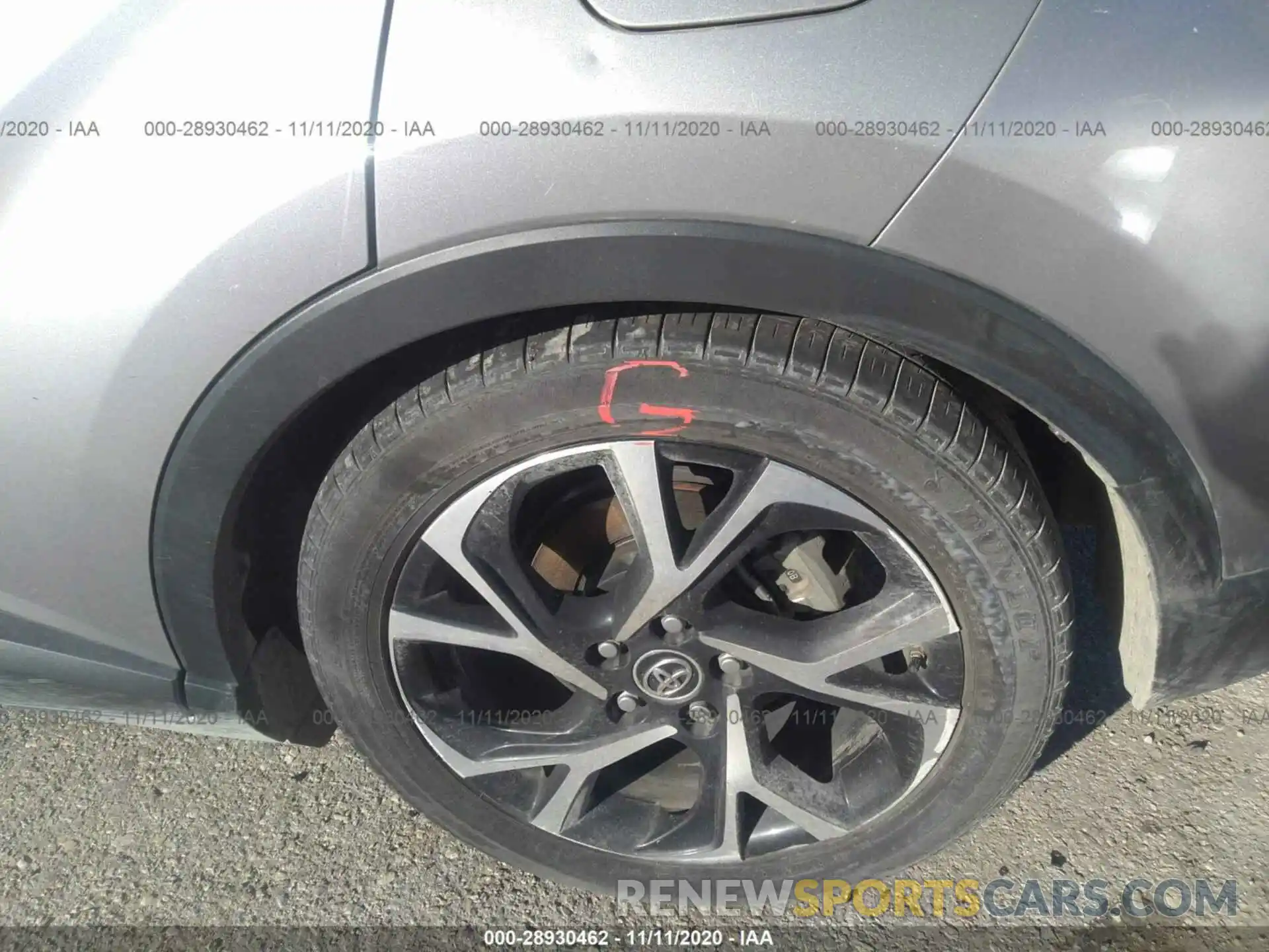 12 Photograph of a damaged car NMTKHMBX6KR092104 TOYOTA C-HR 2019