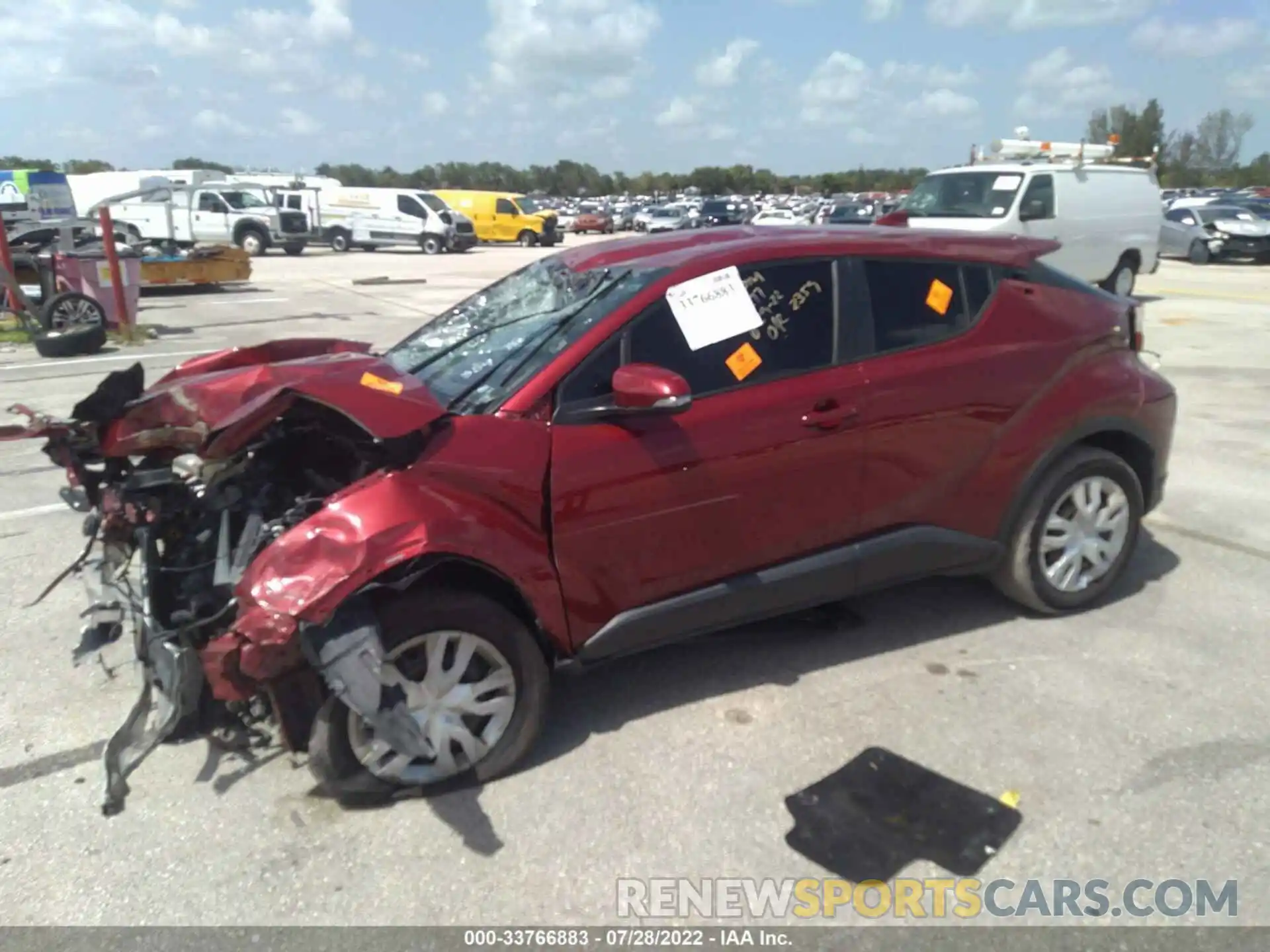 2 Photograph of a damaged car NMTKHMBX6KR092359 TOYOTA C-HR 2019