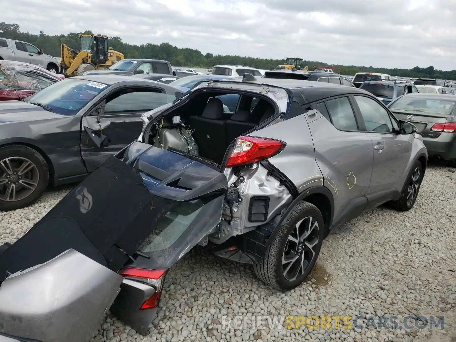 4 Фотография поврежденного автомобиля NMTKHMBX6KR097500 TOYOTA C-HR 2019