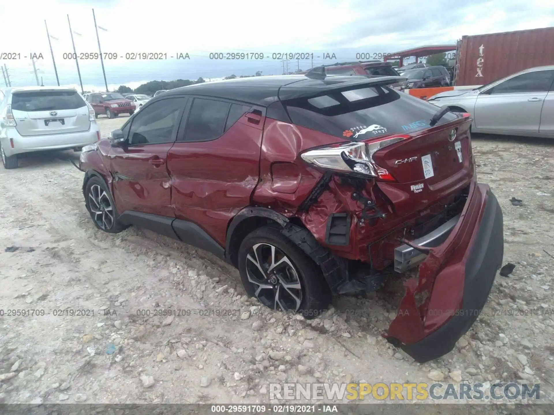 3 Фотография поврежденного автомобиля NMTKHMBX6KR097741 TOYOTA C-HR 2019