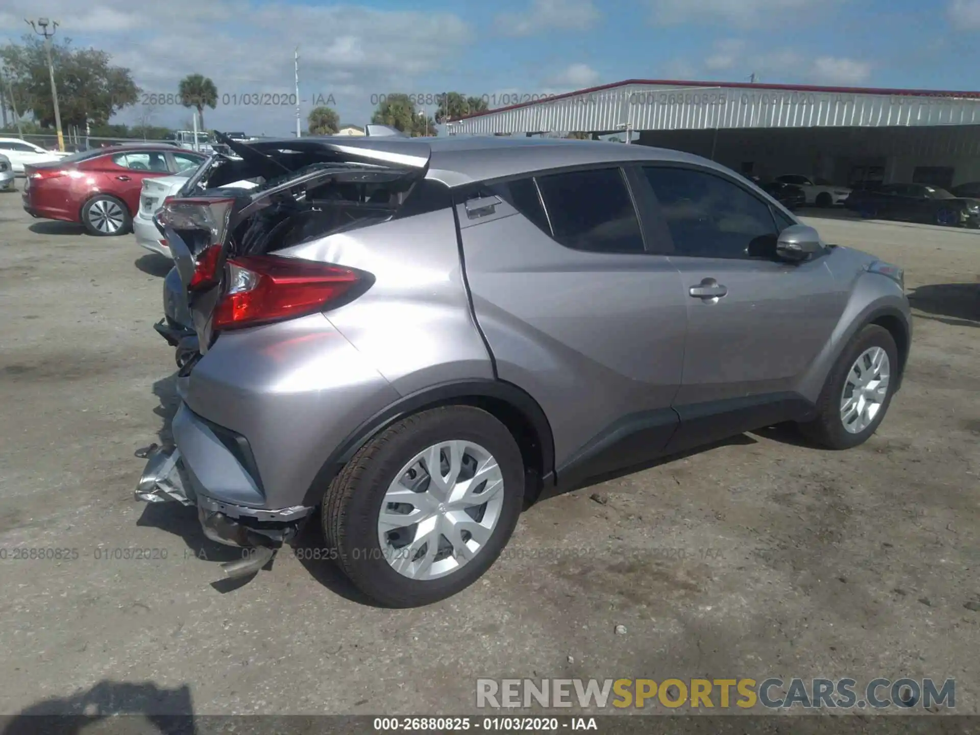 4 Фотография поврежденного автомобиля NMTKHMBX6KR098310 TOYOTA C-HR 2019