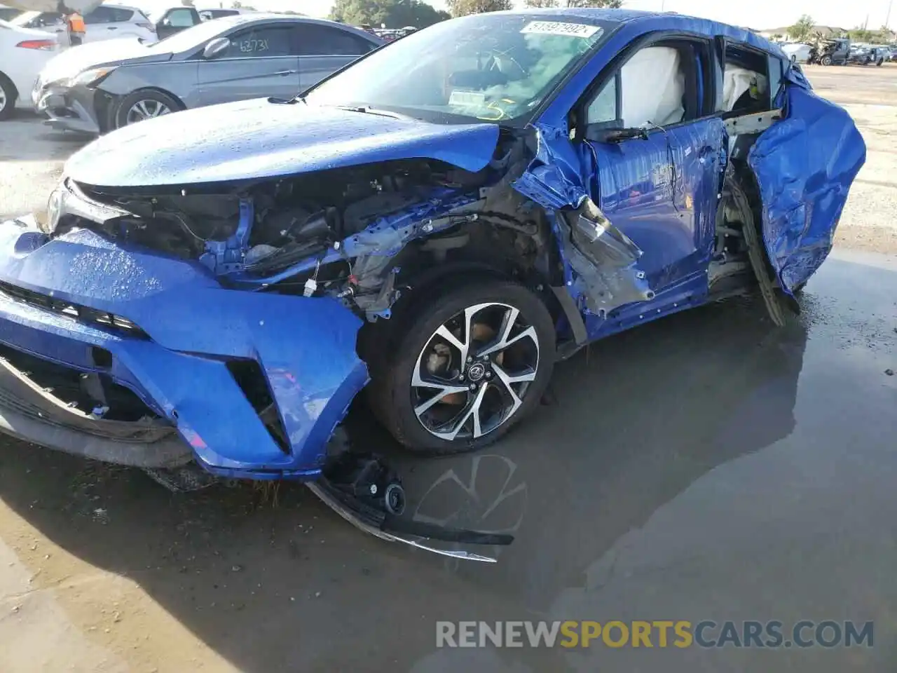 9 Photograph of a damaged car NMTKHMBX6KR100377 TOYOTA C-HR 2019