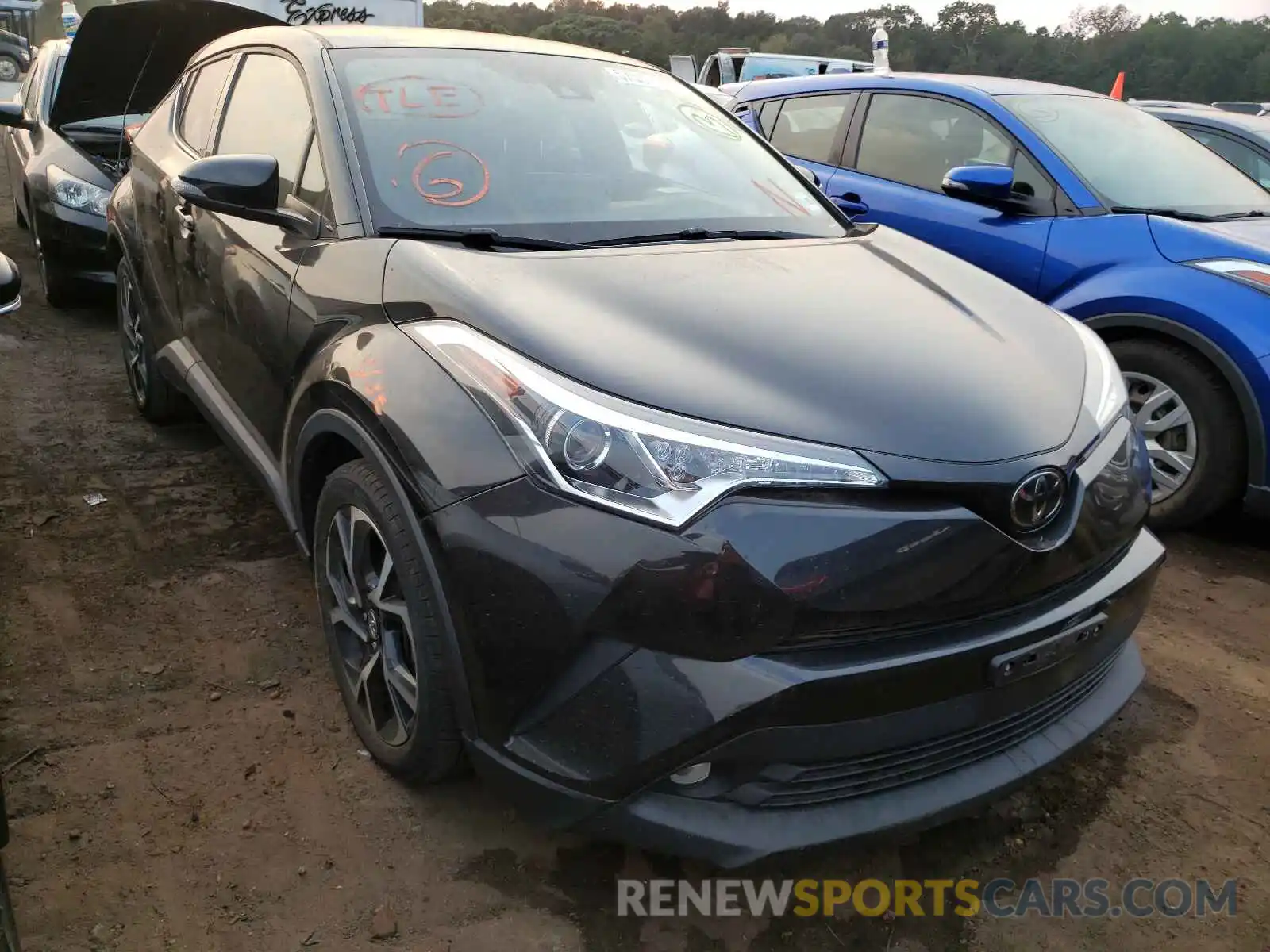 1 Photograph of a damaged car NMTKHMBX7KR069656 TOYOTA C-HR 2019