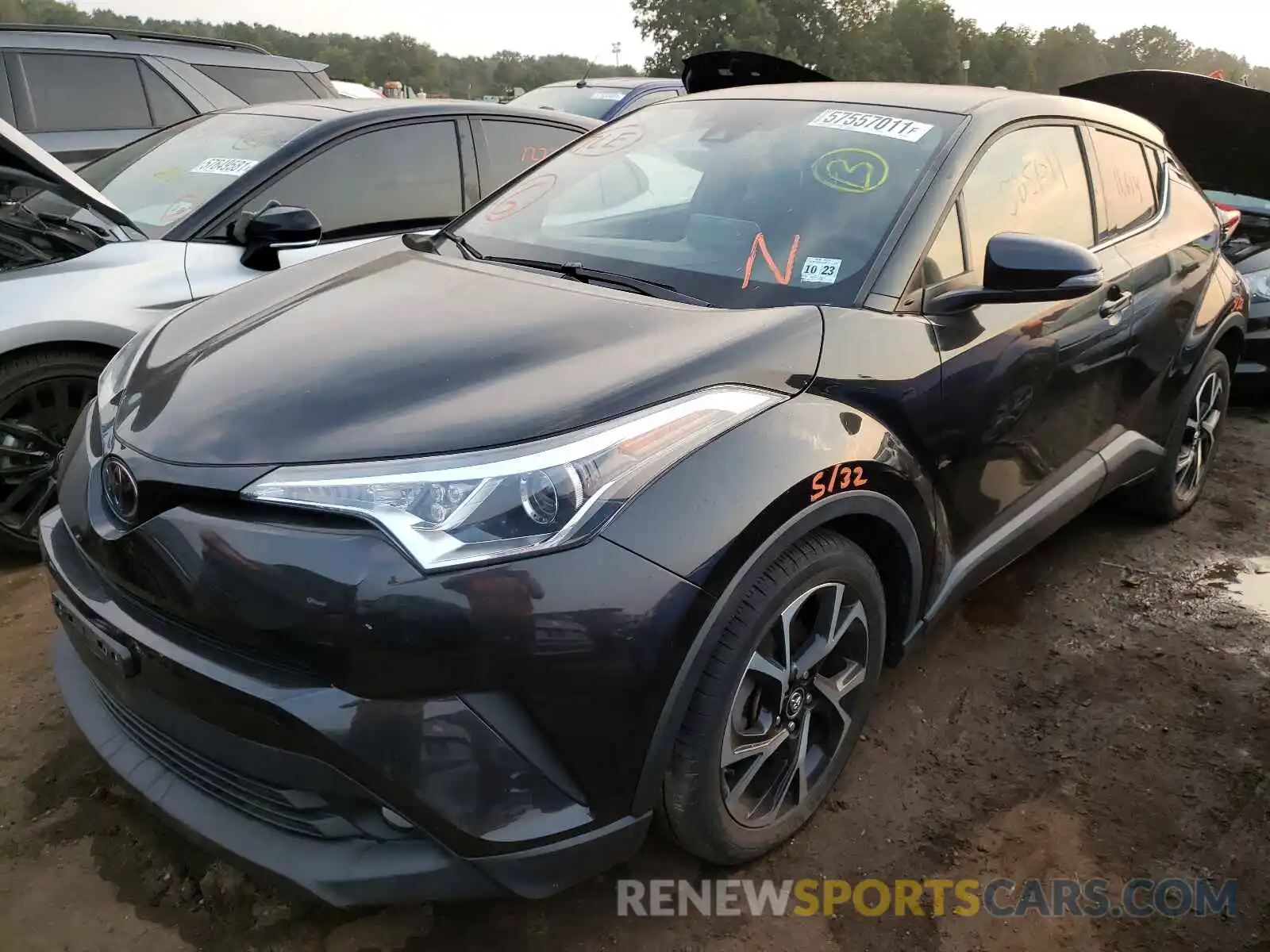 2 Фотография поврежденного автомобиля NMTKHMBX7KR069656 TOYOTA C-HR 2019