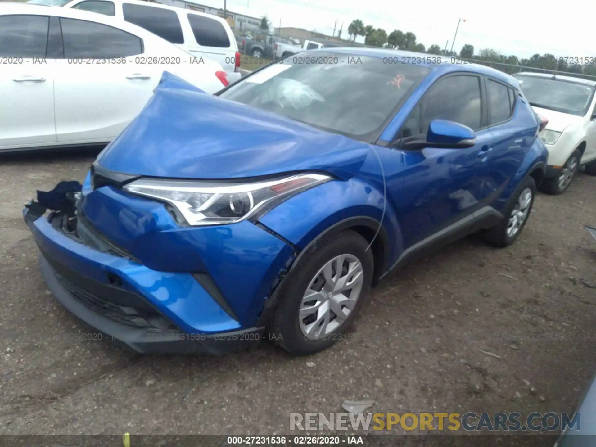 2 Photograph of a damaged car NMTKHMBX7KR070046 TOYOTA C-HR 2019