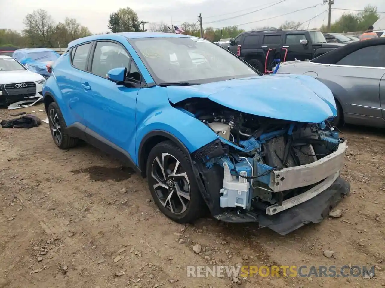 1 Photograph of a damaged car NMTKHMBX7KR072301 TOYOTA C-HR 2019