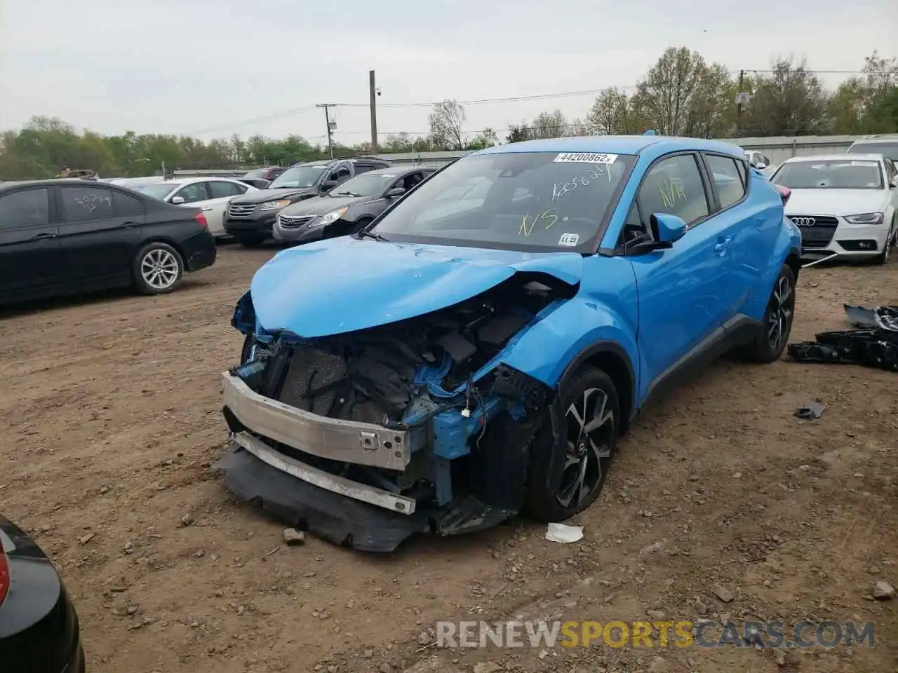 2 Фотография поврежденного автомобиля NMTKHMBX7KR072301 TOYOTA C-HR 2019