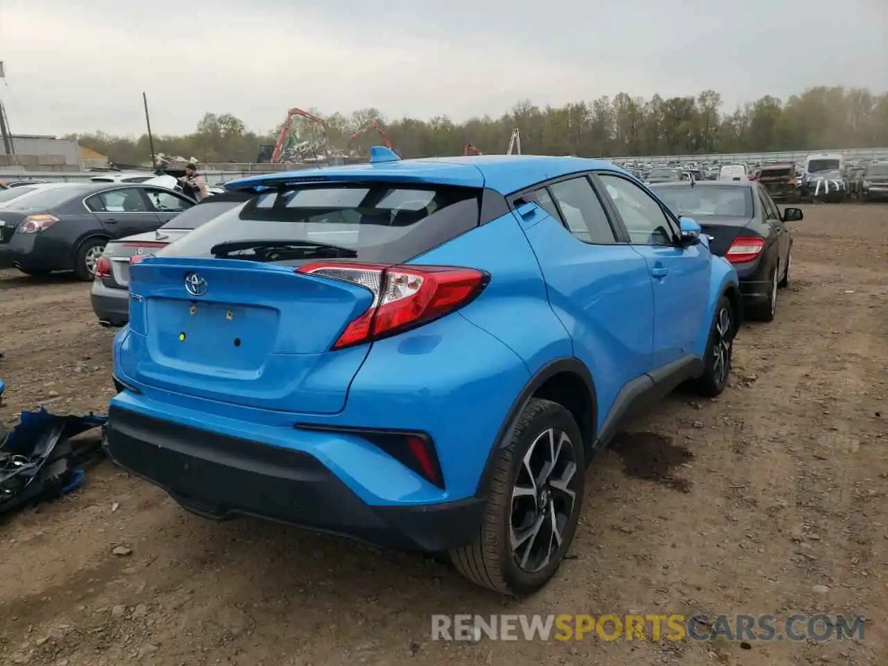 4 Фотография поврежденного автомобиля NMTKHMBX7KR072301 TOYOTA C-HR 2019