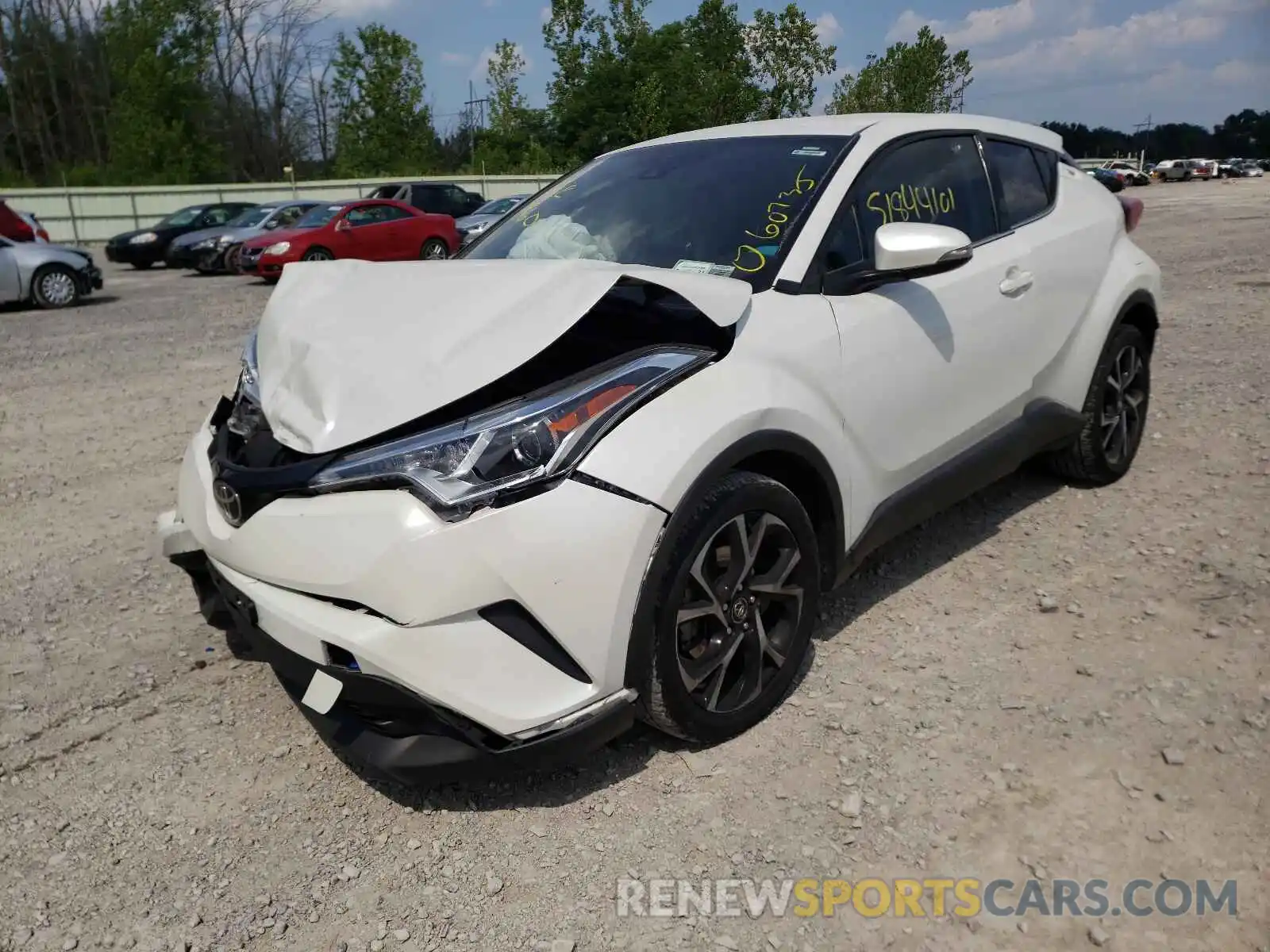 2 Photograph of a damaged car NMTKHMBX7KR072749 TOYOTA C-HR 2019