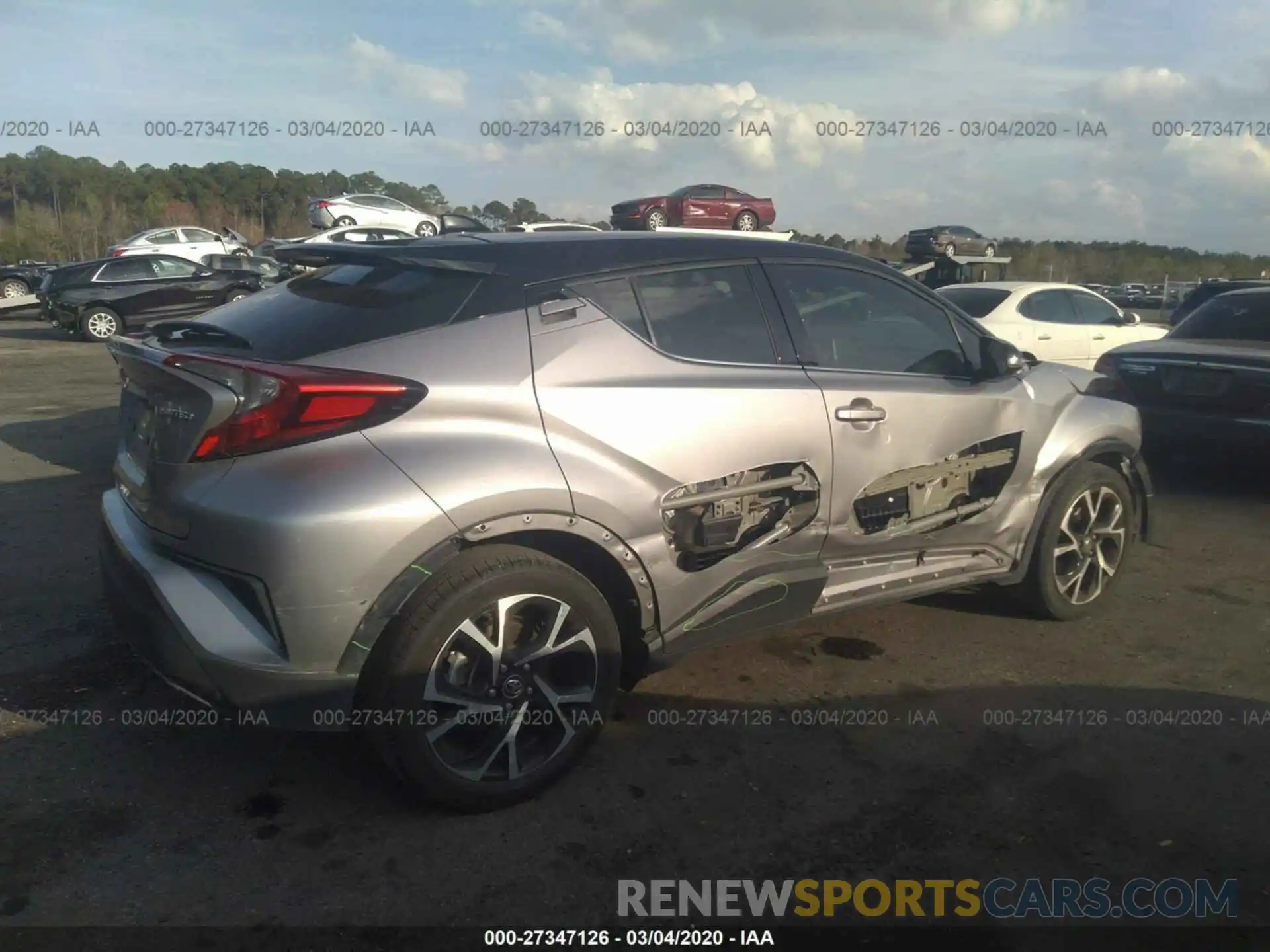 4 Фотография поврежденного автомобиля NMTKHMBX7KR072766 TOYOTA C-HR 2019