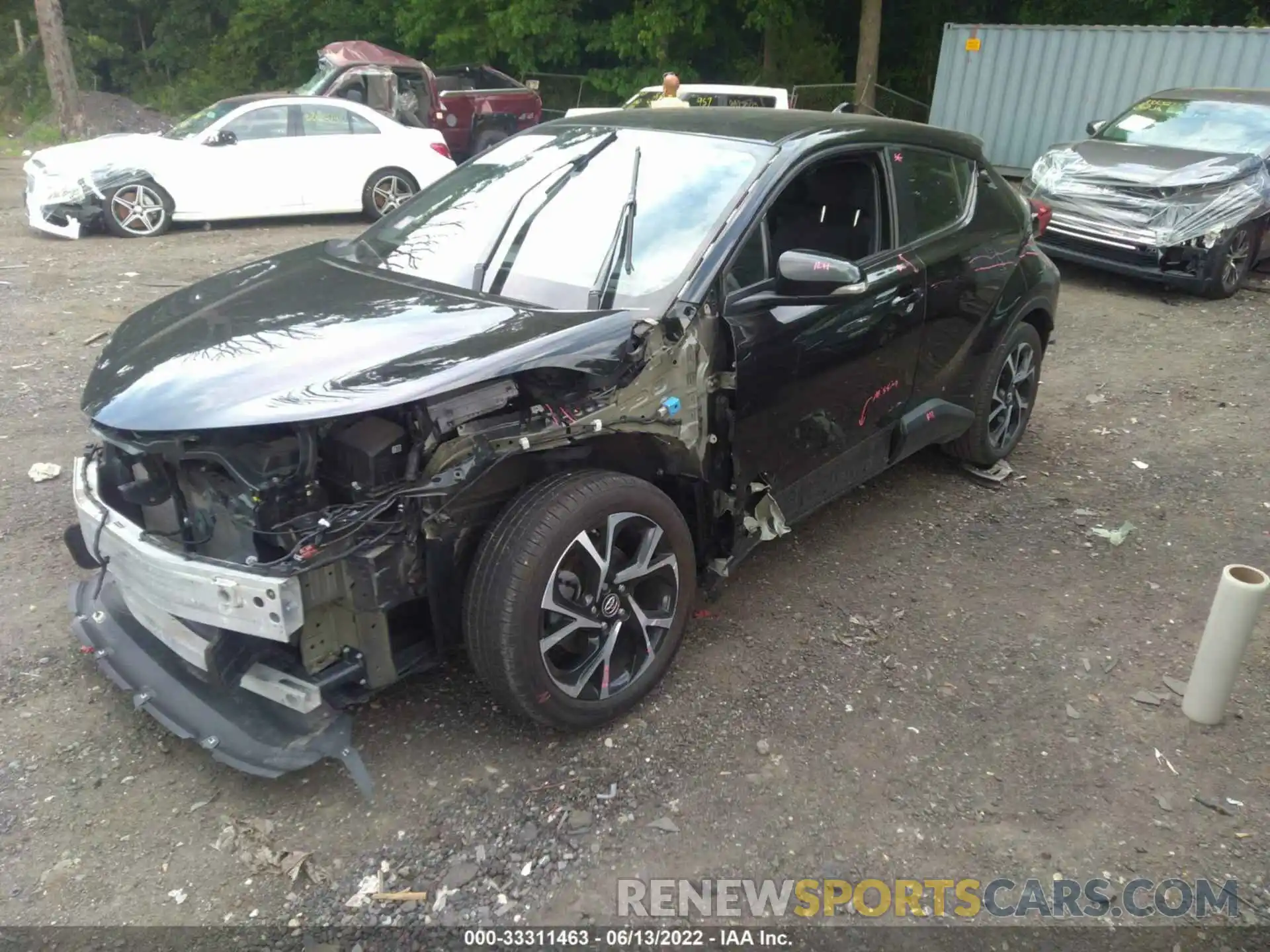 2 Photograph of a damaged car NMTKHMBX7KR073108 TOYOTA C-HR 2019