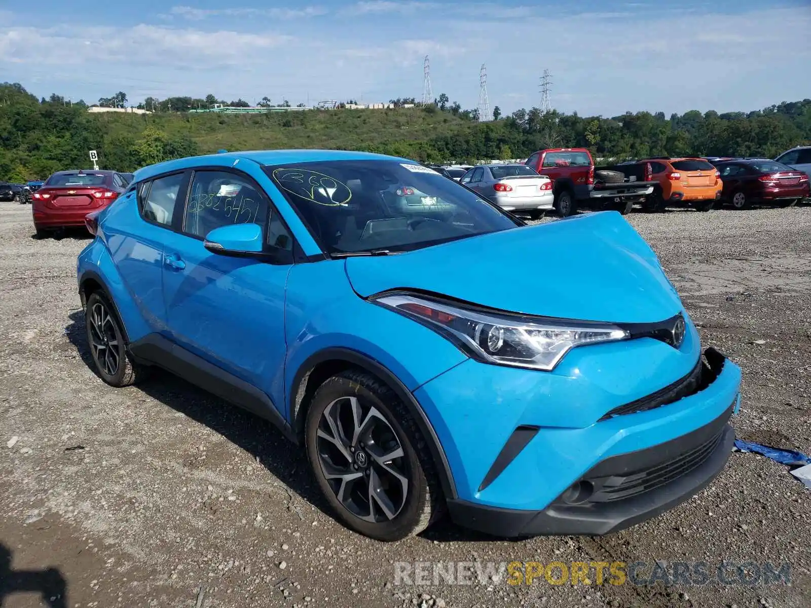 1 Photograph of a damaged car NMTKHMBX7KR075098 TOYOTA C-HR 2019