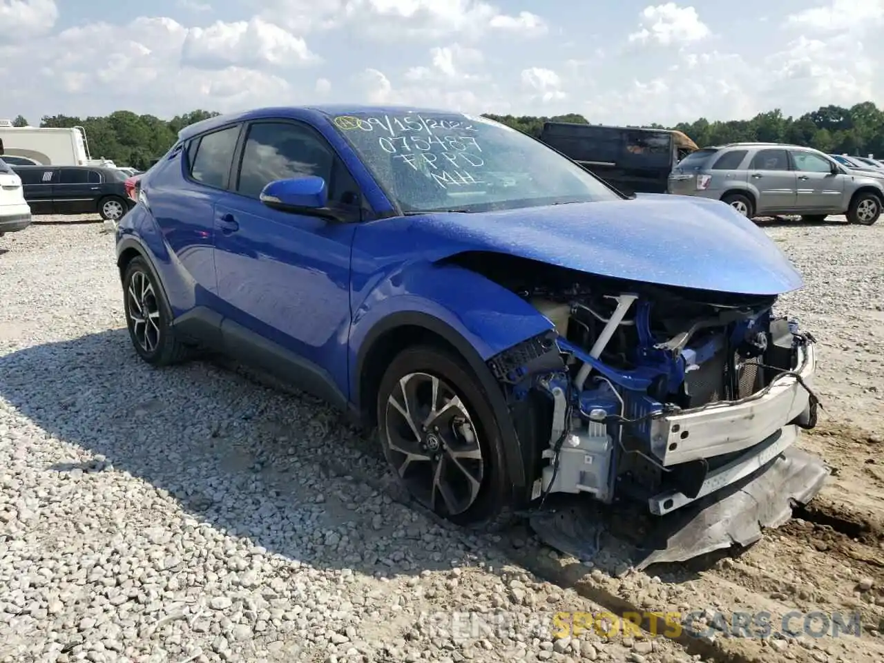 1 Photograph of a damaged car NMTKHMBX7KR075487 TOYOTA C-HR 2019