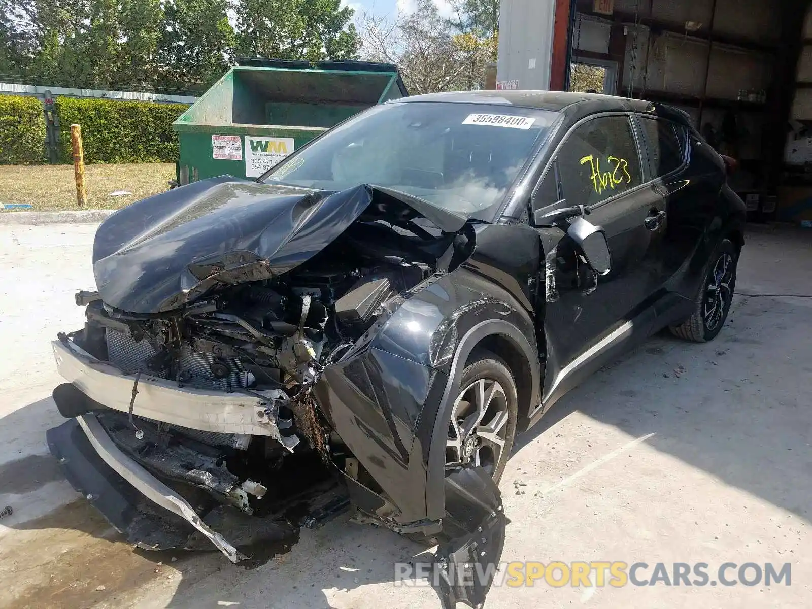 2 Photograph of a damaged car NMTKHMBX7KR076042 TOYOTA C-HR 2019