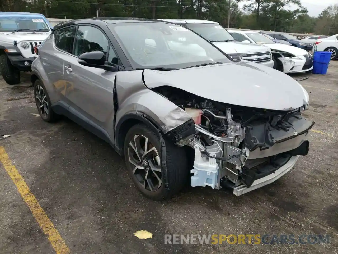 1 Photograph of a damaged car NMTKHMBX7KR077319 TOYOTA C-HR 2019