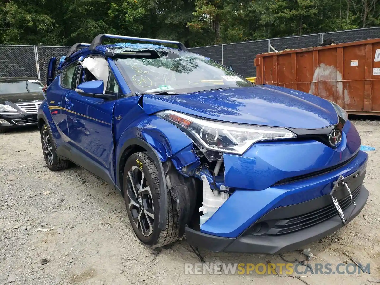 1 Photograph of a damaged car NMTKHMBX7KR077496 TOYOTA C-HR 2019