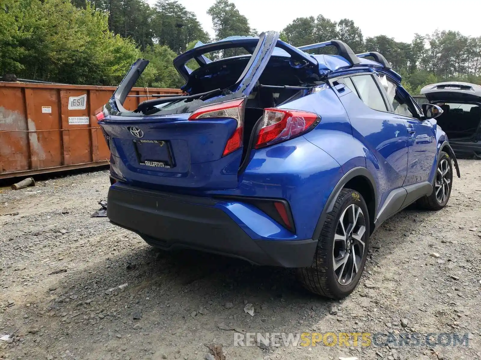 4 Фотография поврежденного автомобиля NMTKHMBX7KR077496 TOYOTA C-HR 2019