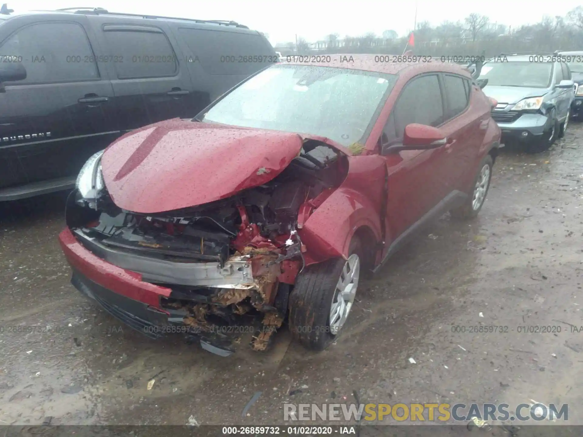 2 Photograph of a damaged car NMTKHMBX7KR078955 TOYOTA C-HR 2019