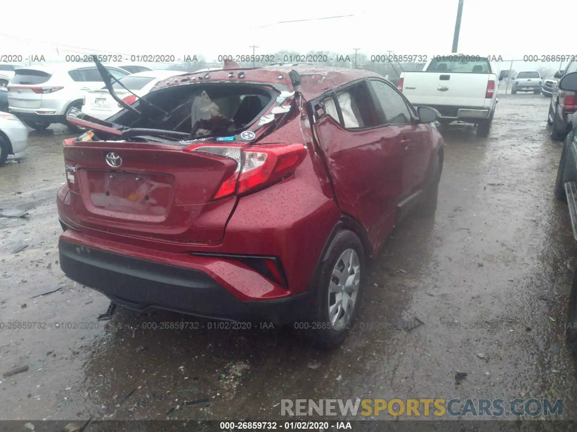 4 Photograph of a damaged car NMTKHMBX7KR078955 TOYOTA C-HR 2019