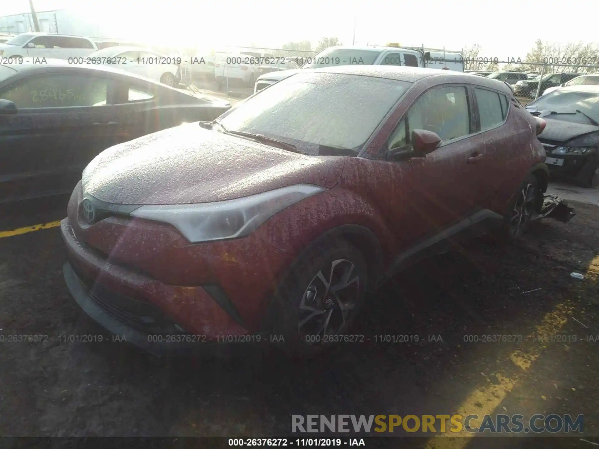 2 Фотография поврежденного автомобиля NMTKHMBX7KR080463 TOYOTA C-HR 2019