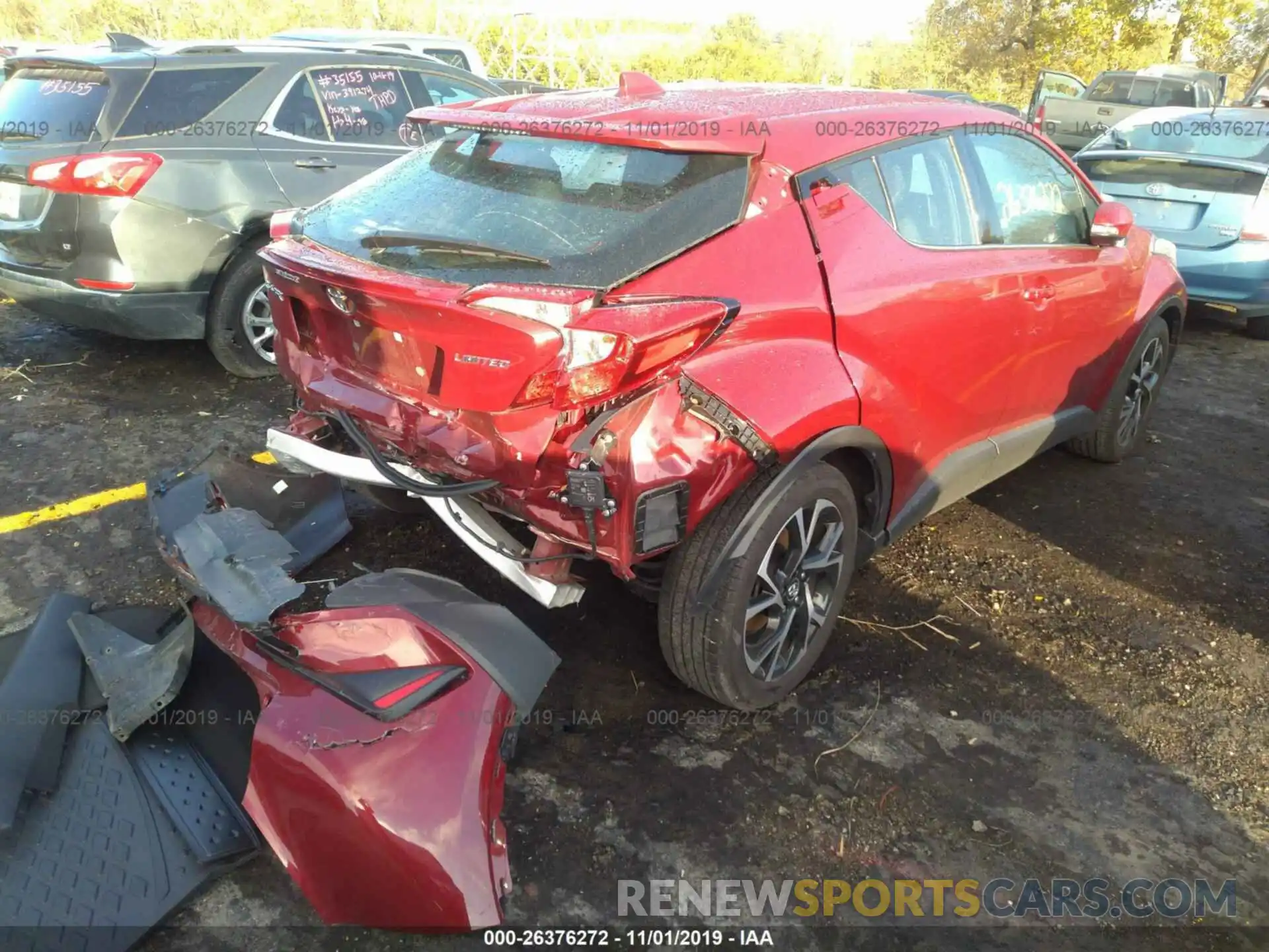 4 Photograph of a damaged car NMTKHMBX7KR080463 TOYOTA C-HR 2019