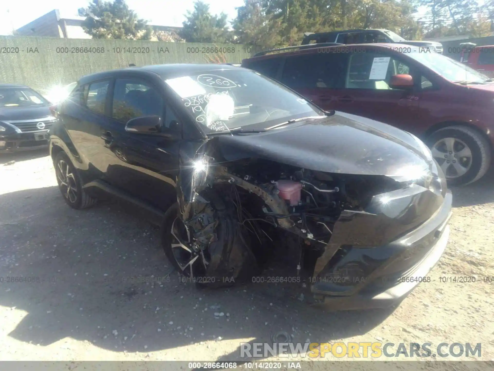 1 Photograph of a damaged car NMTKHMBX7KR082908 TOYOTA C-HR 2019