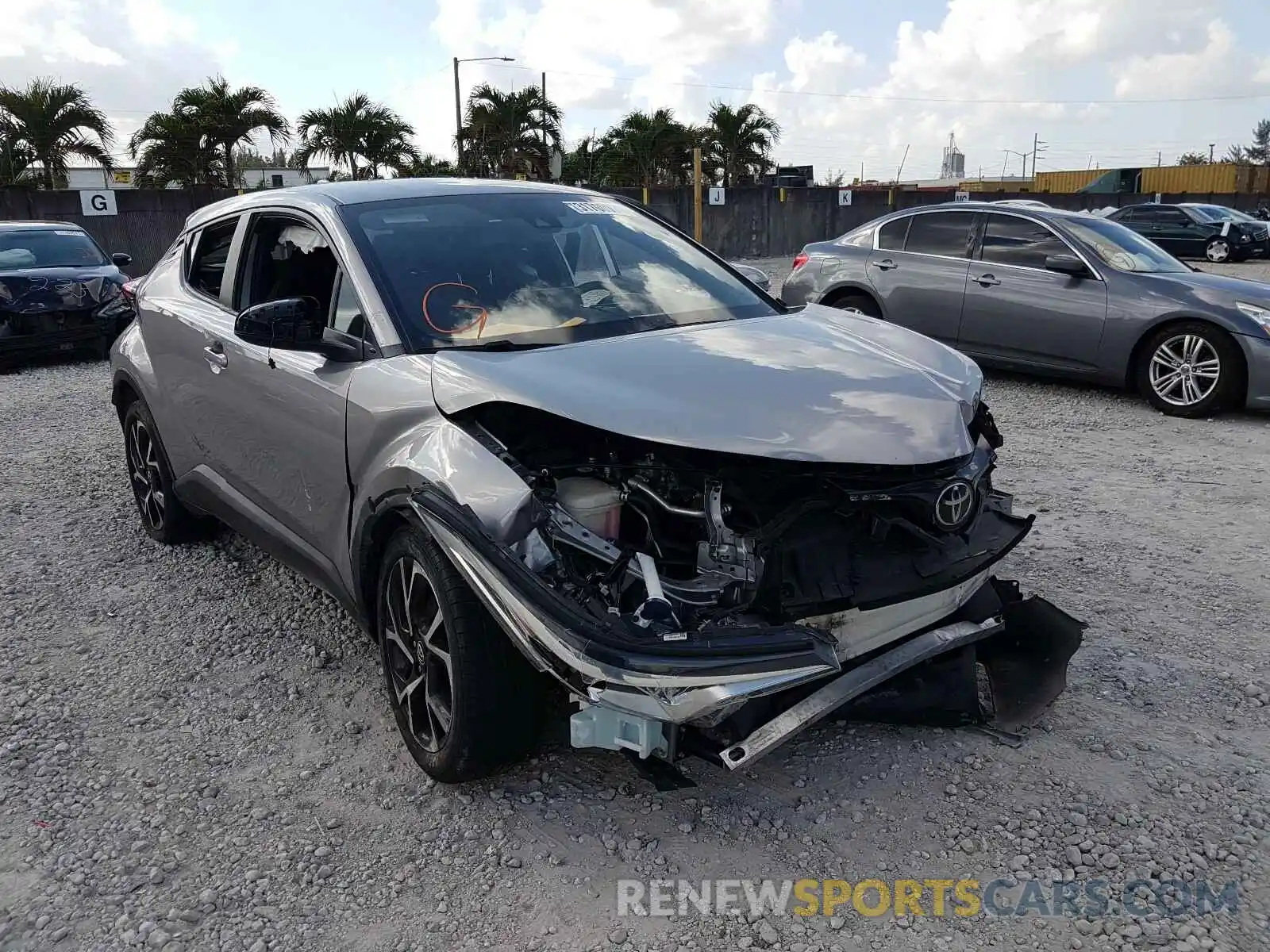 1 Photograph of a damaged car NMTKHMBX7KR086411 TOYOTA C-HR 2019