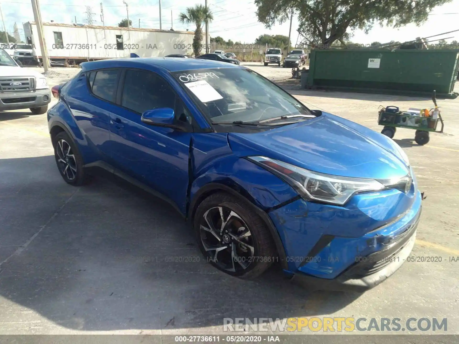 1 Photograph of a damaged car NMTKHMBX7KR086599 TOYOTA C-HR 2019