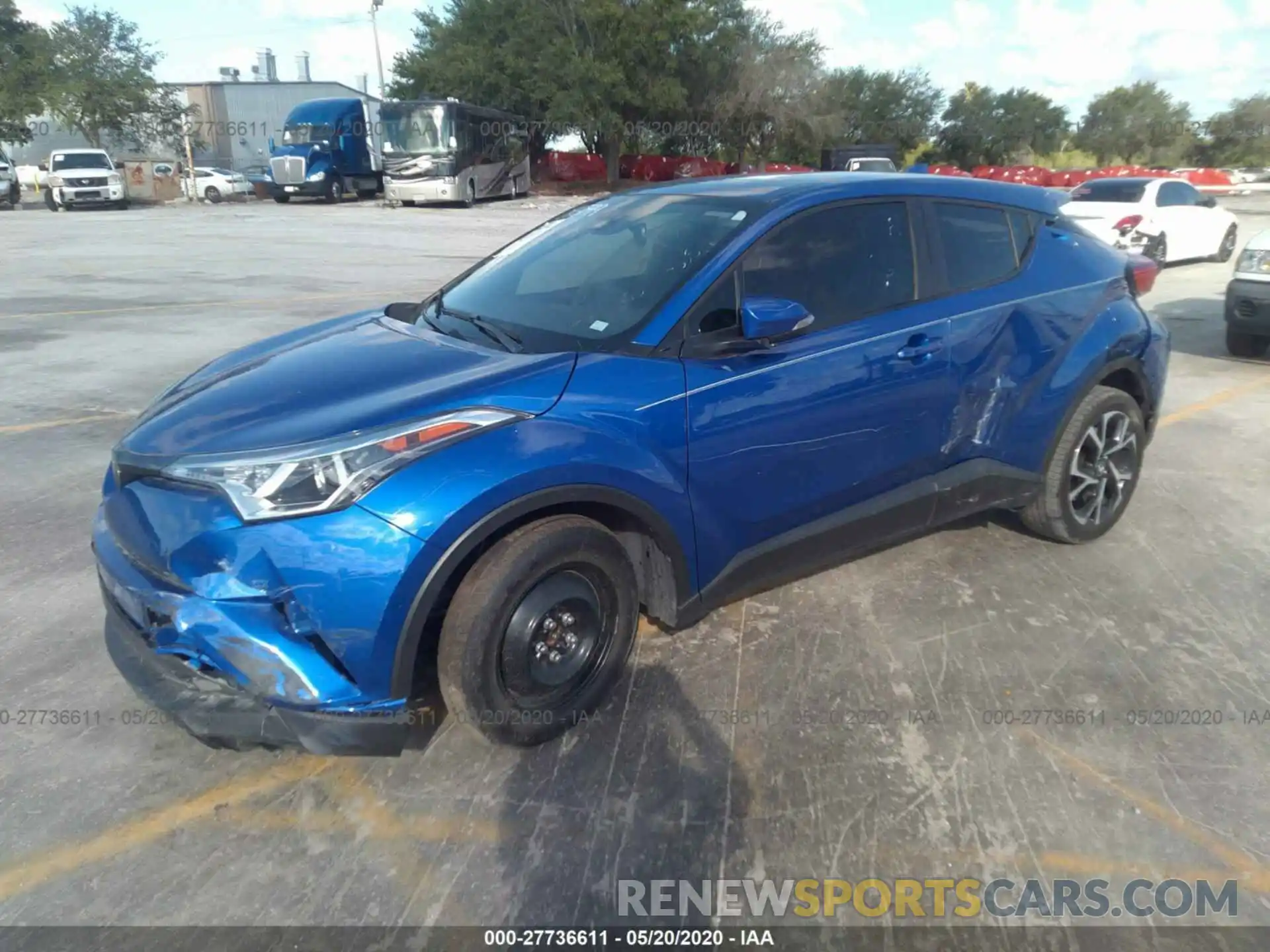 2 Фотография поврежденного автомобиля NMTKHMBX7KR086599 TOYOTA C-HR 2019