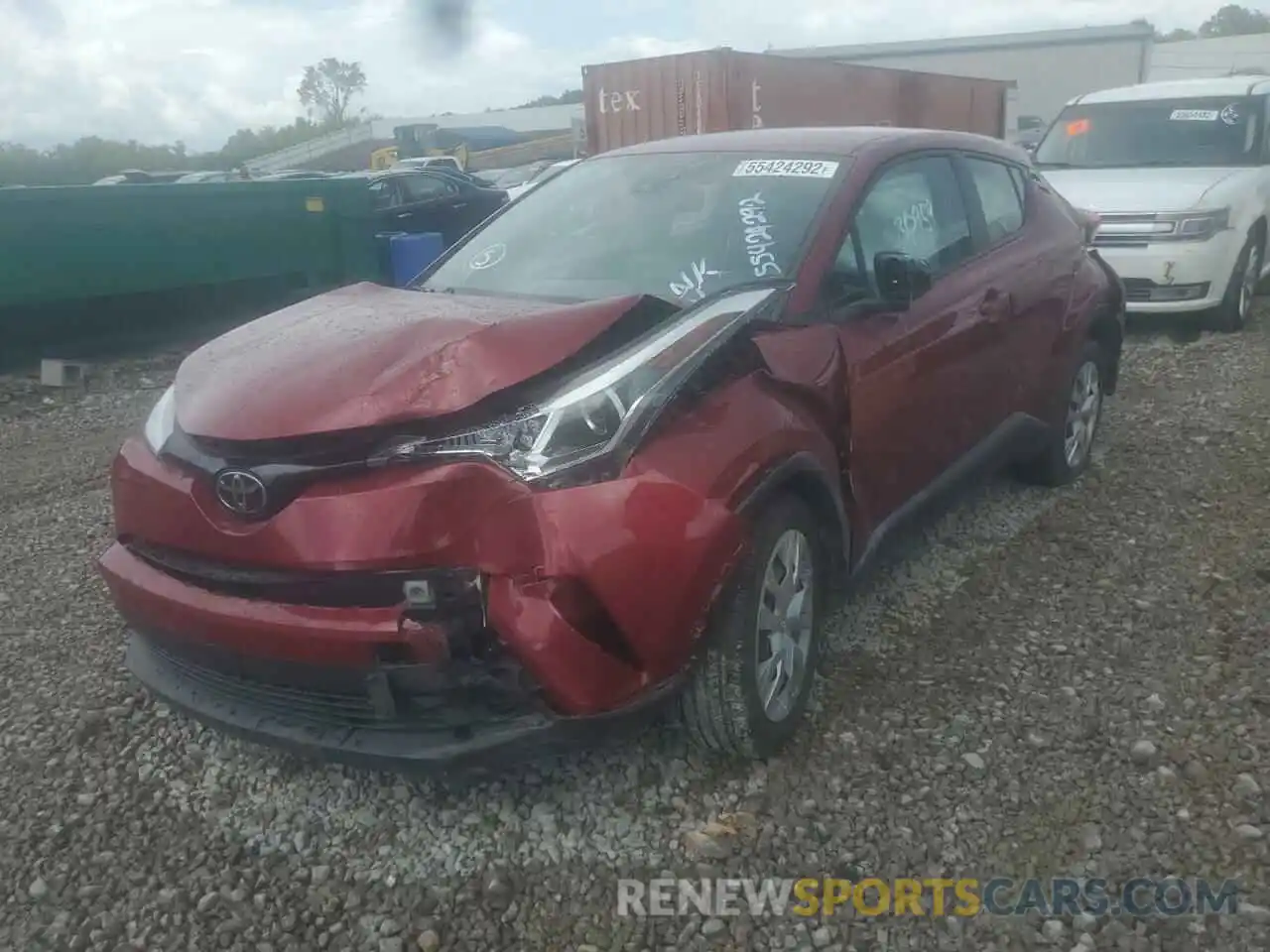 2 Photograph of a damaged car NMTKHMBX7KR090376 TOYOTA C-HR 2019