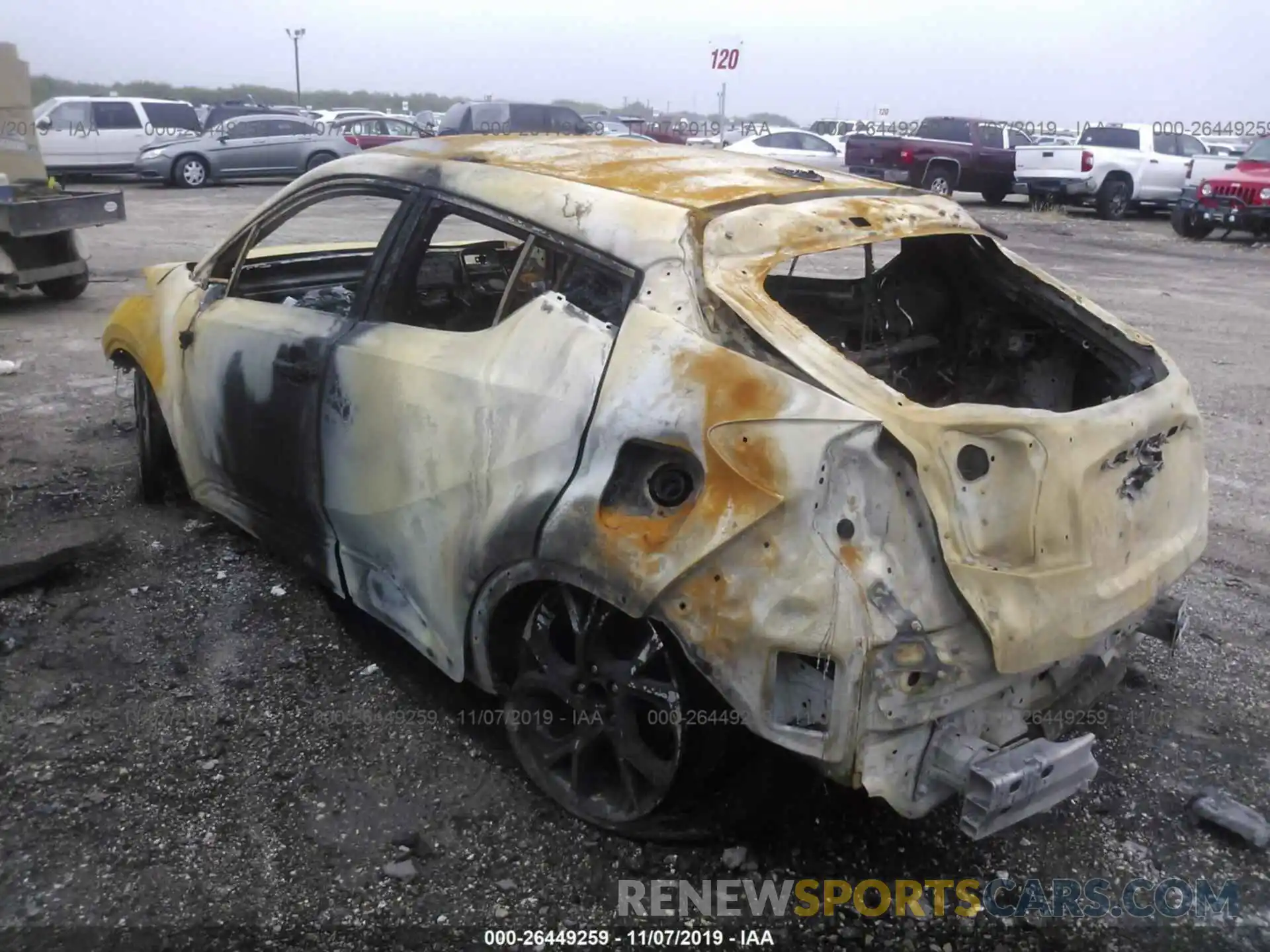 3 Photograph of a damaged car NMTKHMBX7KR091656 TOYOTA C-HR 2019