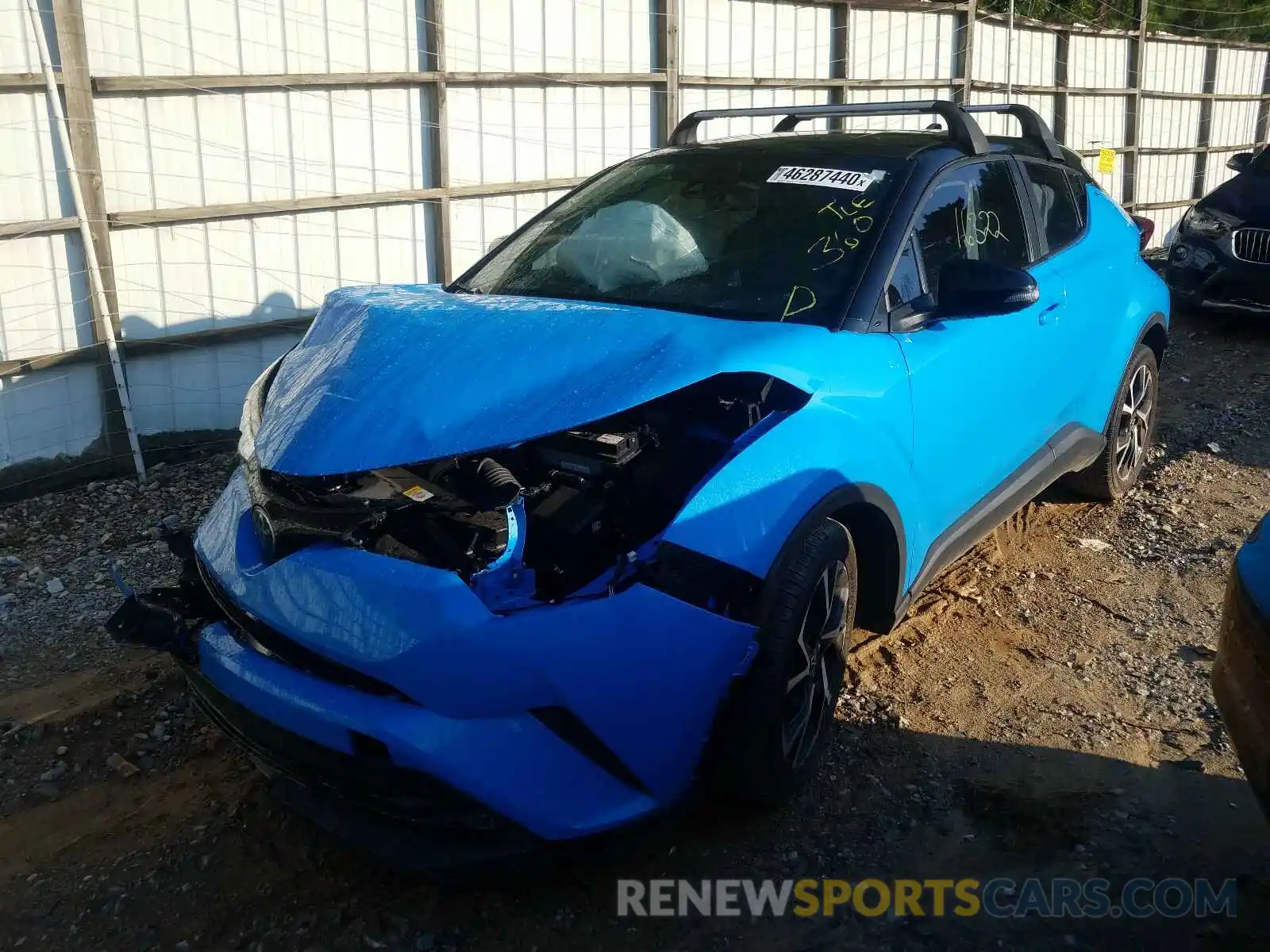 2 Photograph of a damaged car NMTKHMBX7KR091768 TOYOTA C-HR 2019