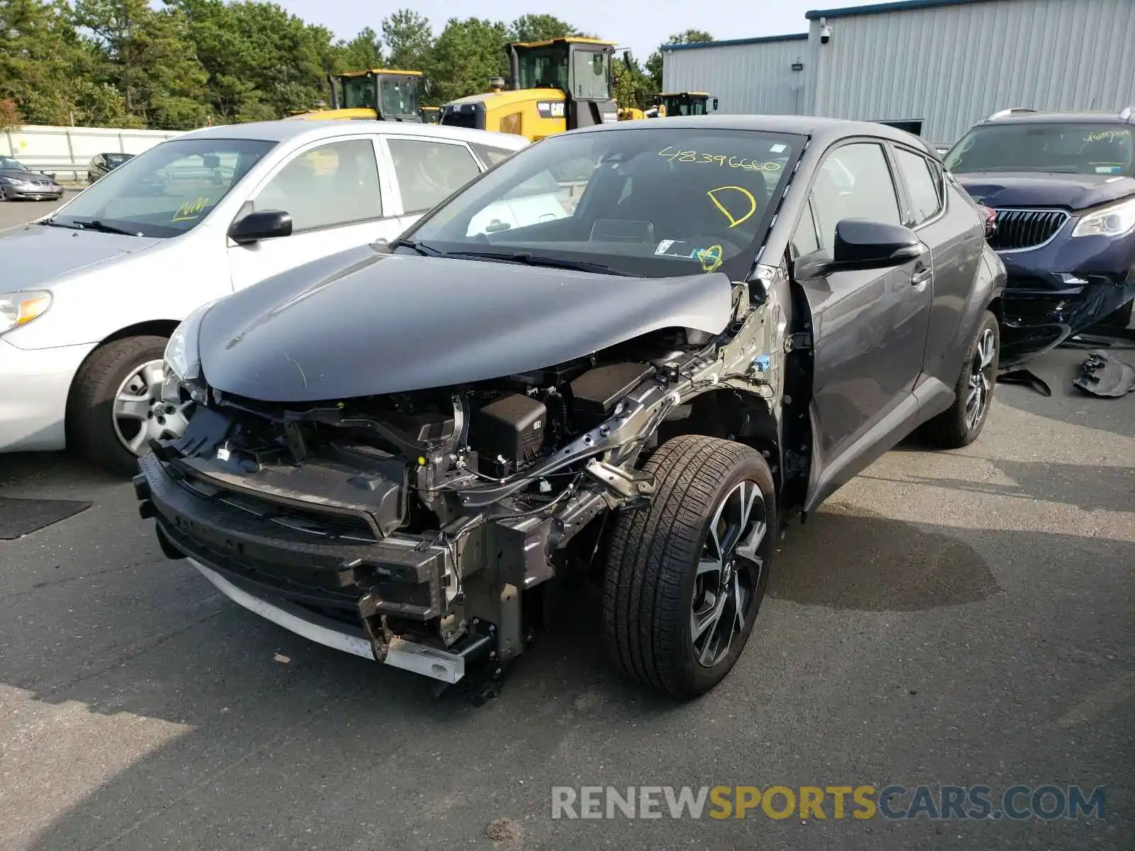 2 Photograph of a damaged car NMTKHMBX7KR092743 TOYOTA C-HR 2019