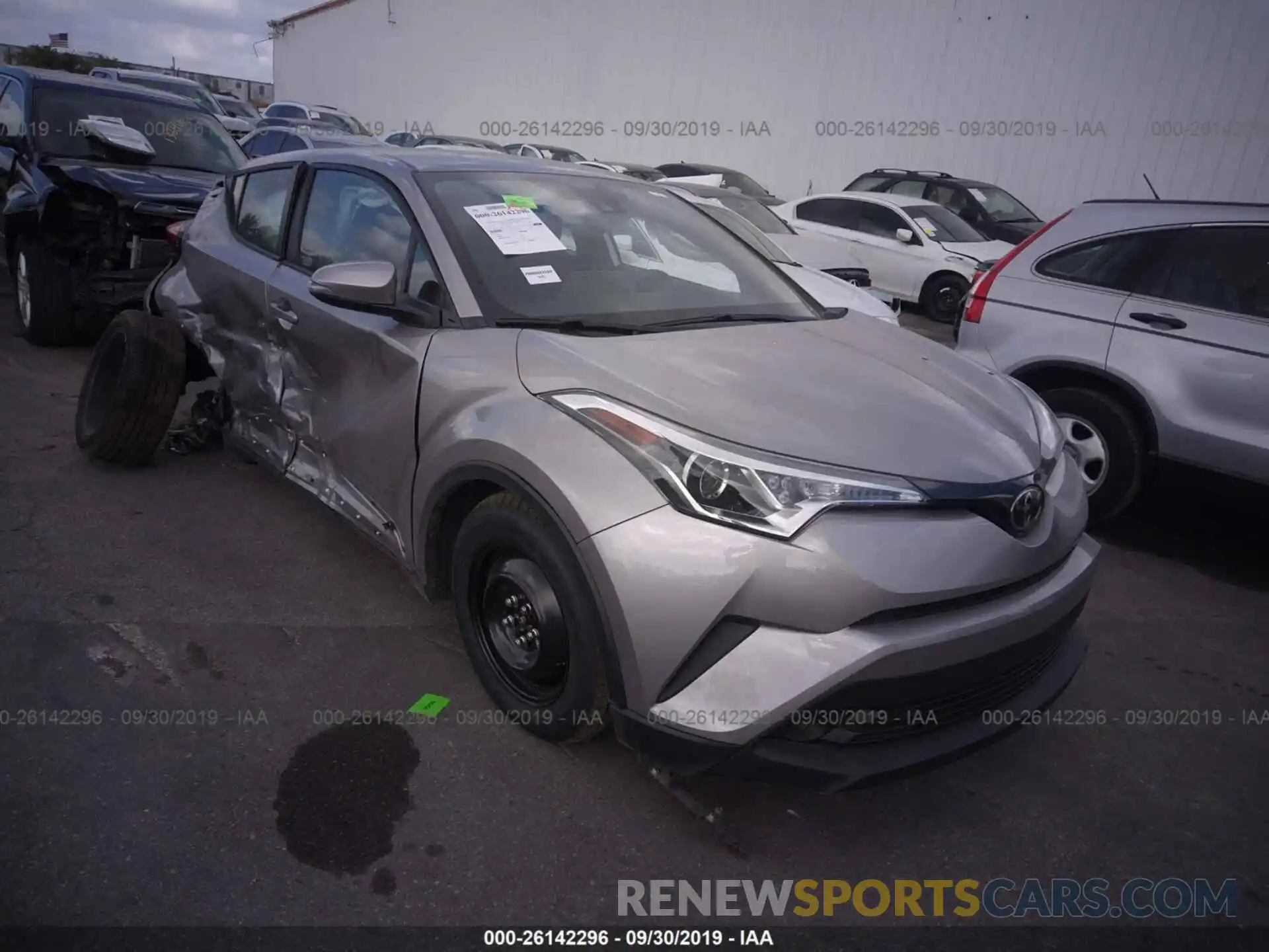 1 Photograph of a damaged car NMTKHMBX7KR092984 TOYOTA C-HR 2019