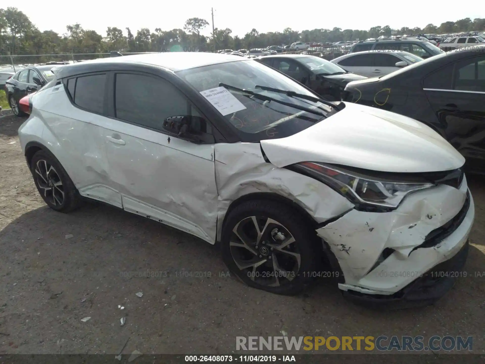 1 Photograph of a damaged car NMTKHMBX7KR093469 TOYOTA C-HR 2019