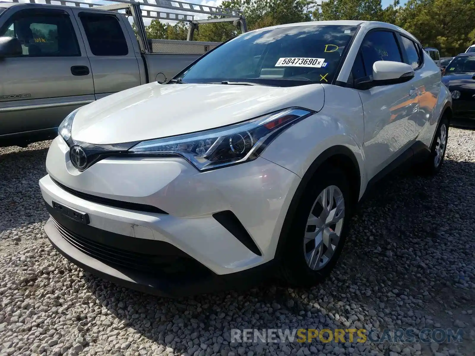 2 Photograph of a damaged car NMTKHMBX7KR096193 TOYOTA C-HR 2019