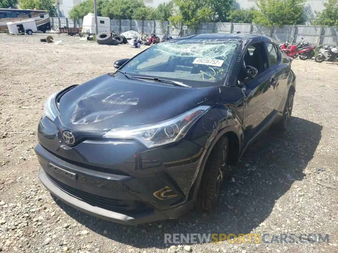 2 Photograph of a damaged car NMTKHMBX7KR100128 TOYOTA C-HR 2019