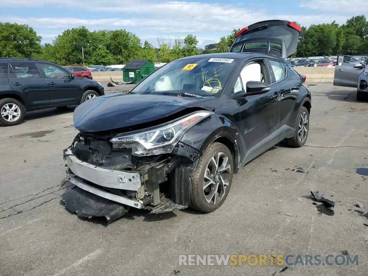 2 Photograph of a damaged car NMTKHMBX7KR101196 TOYOTA C-HR 2019