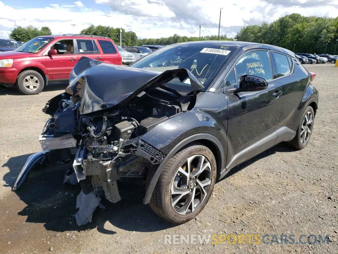 2 Photograph of a damaged car NMTKHMBX8KR069729 TOYOTA C-HR 2019