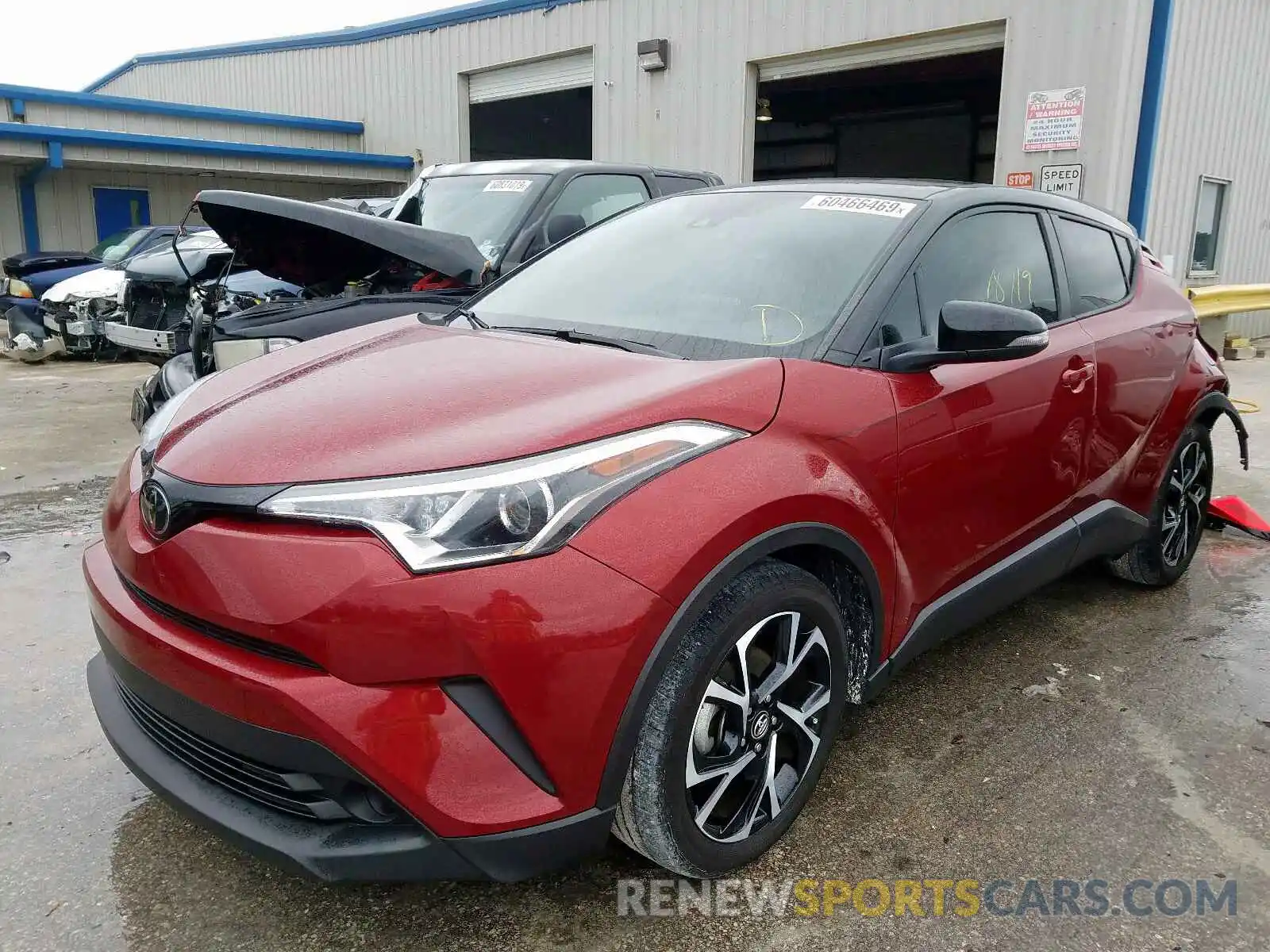 2 Photograph of a damaged car NMTKHMBX8KR072498 TOYOTA C-HR 2019