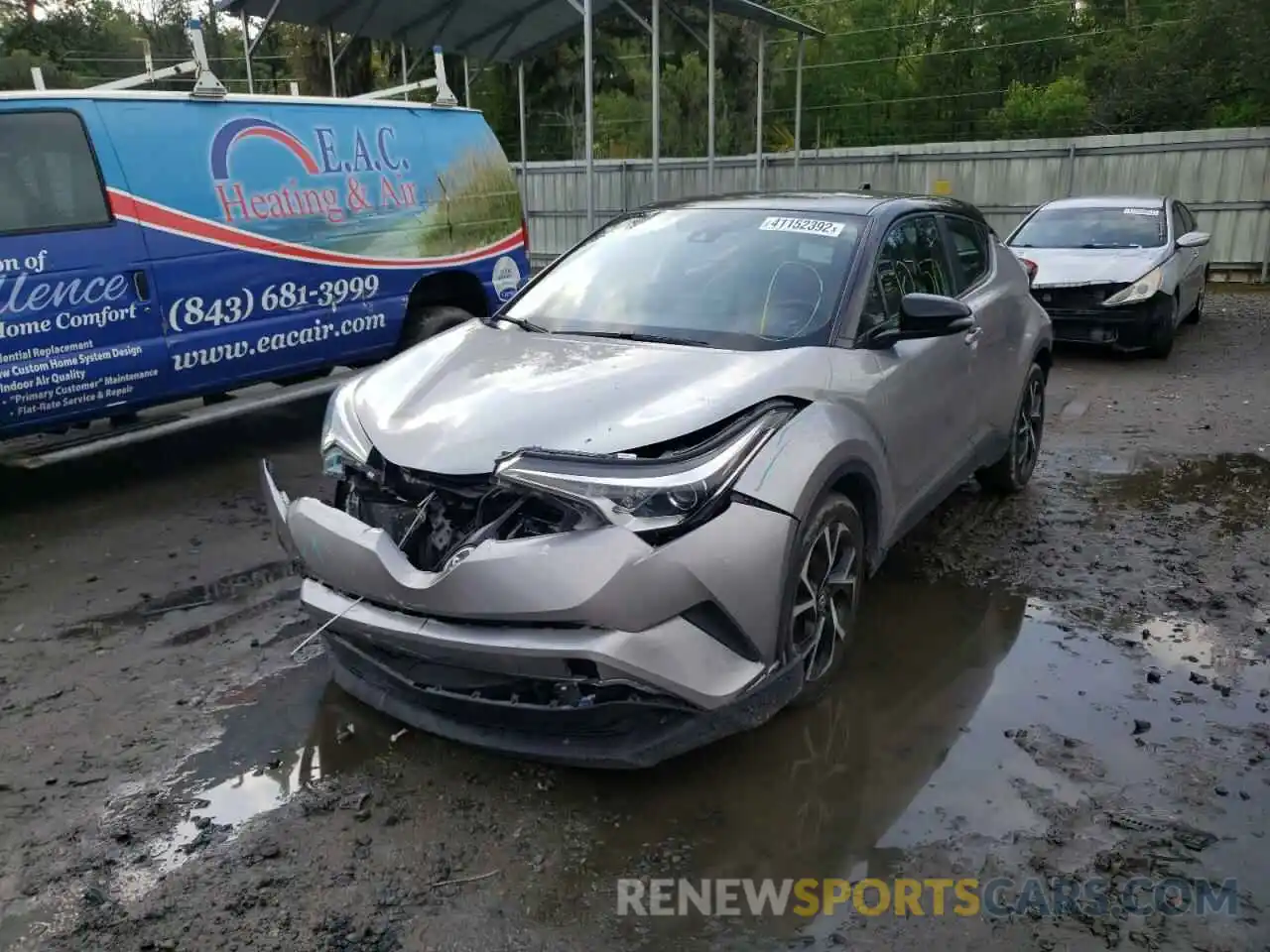 2 Photograph of a damaged car NMTKHMBX8KR074123 TOYOTA C-HR 2019