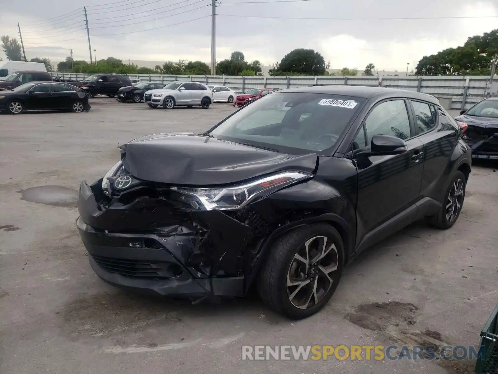 2 Photograph of a damaged car NMTKHMBX8KR074977 TOYOTA C-HR 2019